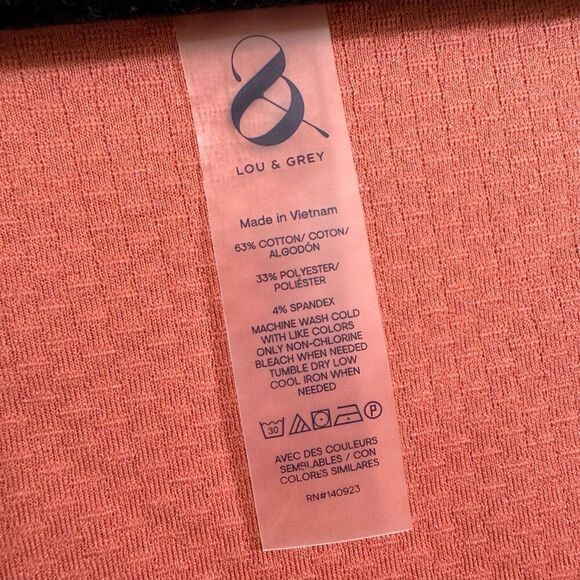 Lou & Grey Textured Shorts Tank Top Romper Dusty Rose Pink XS NWT - Picture 3 of 7